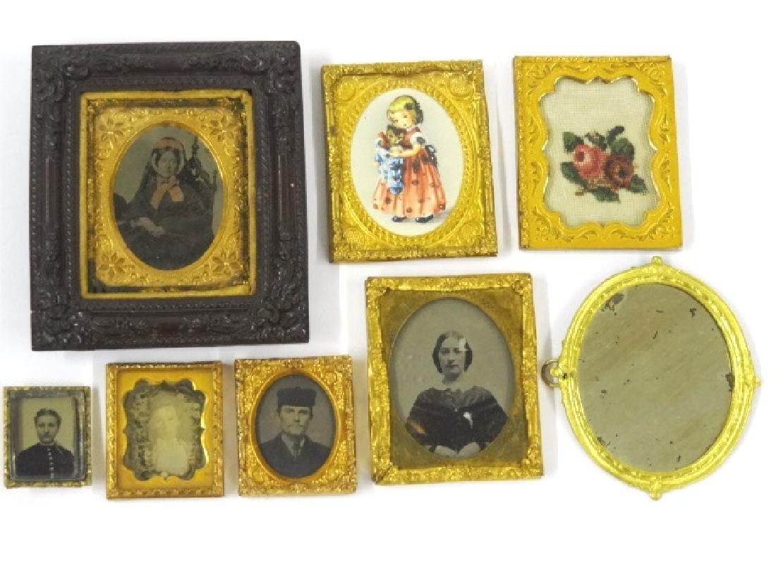 Antique Ormolu Frames with Tintype & Ambrotype Photos (1 of 1)