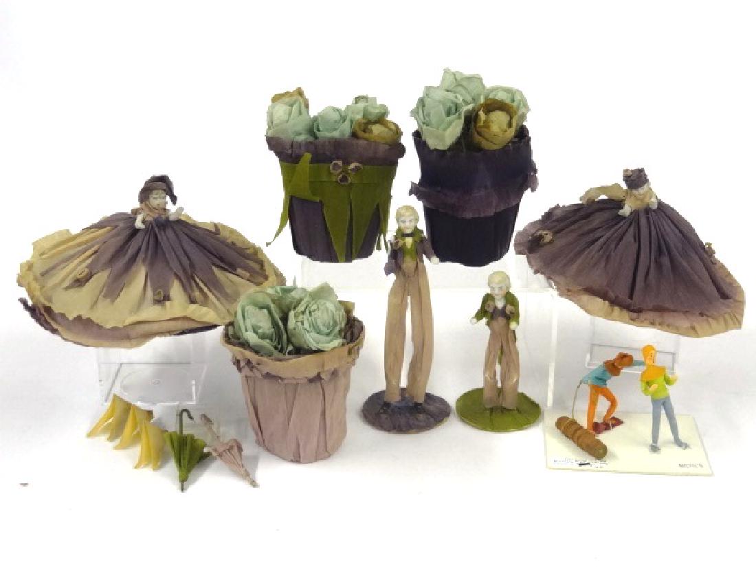 1930's Bisque & Crepe Paper Party Favors (1 of 1)