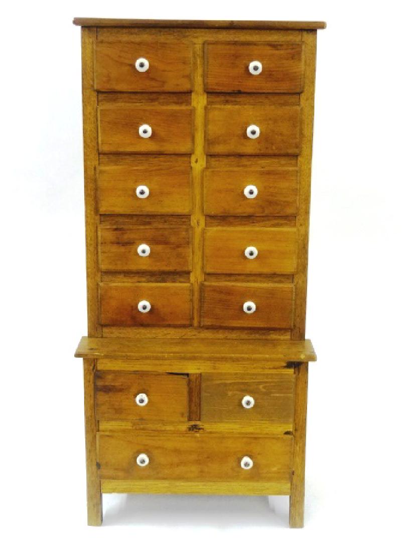 Antique Doll Sized Apothecary Chest (1 of 2)