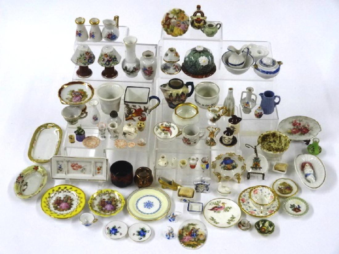 Large Group Of Dollhouse China Miniatures