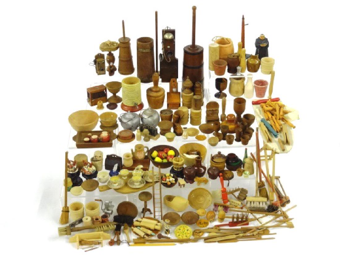 Large Collection of Doll & Dollhouse Wood Accessories (1 of 1)