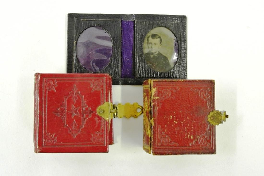 Antique Dollhouse Tintype Photo Albums Miniatures (1 of 4)