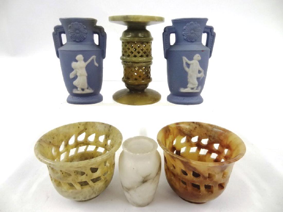Dollhouse Stone & Jasperware Planters (1 of 1)