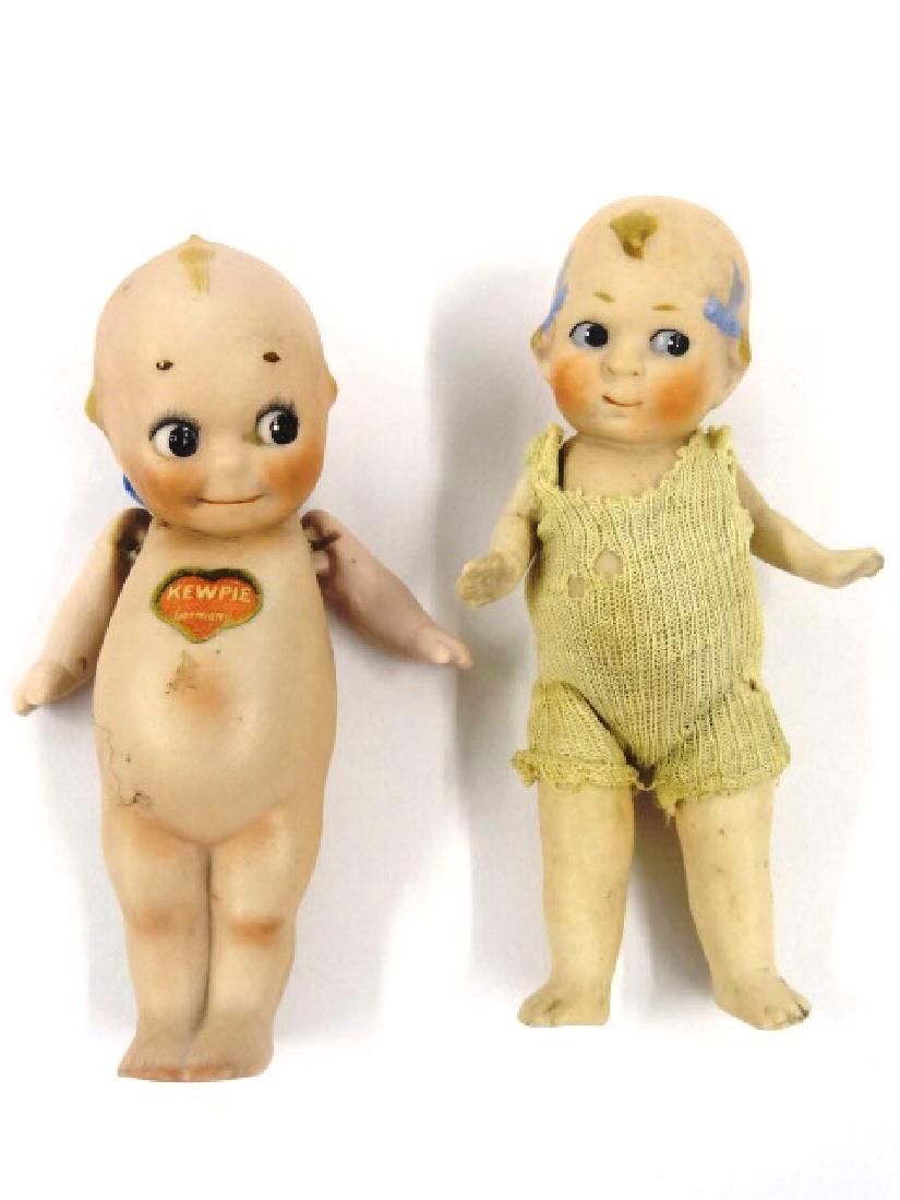 Pair of Antique Bisque Kewpie Dolls (1 of 1)