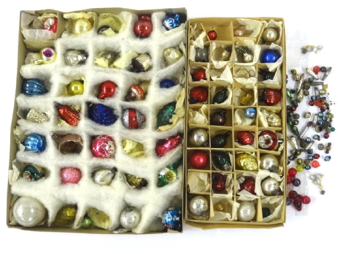 Two Boxes of Vintage Dollhouse Xmas Balls Miniatures (1 of 4)