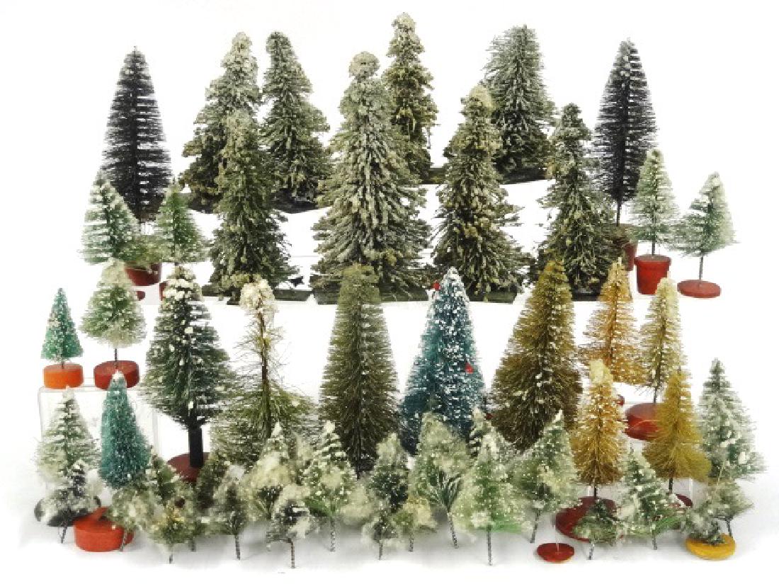 Large Group of Vintage Xmas Bottle Trees Miniatures (1 of 1)