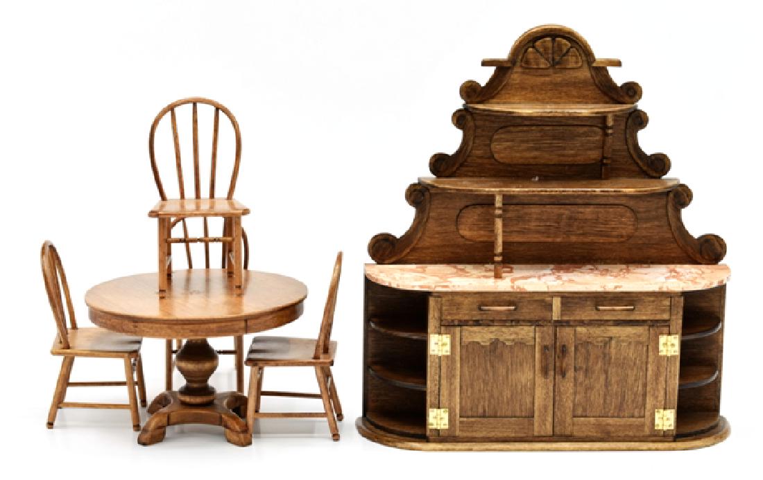 T. Brennan Dollhouse Dining Room Furniture Miniatures (1 of 1)