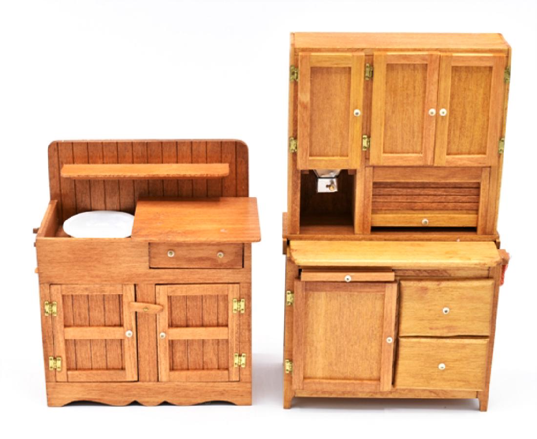 Bob Stevenson Dollhouse Hoosier Cabinet & Dry Sink (1 of 3)