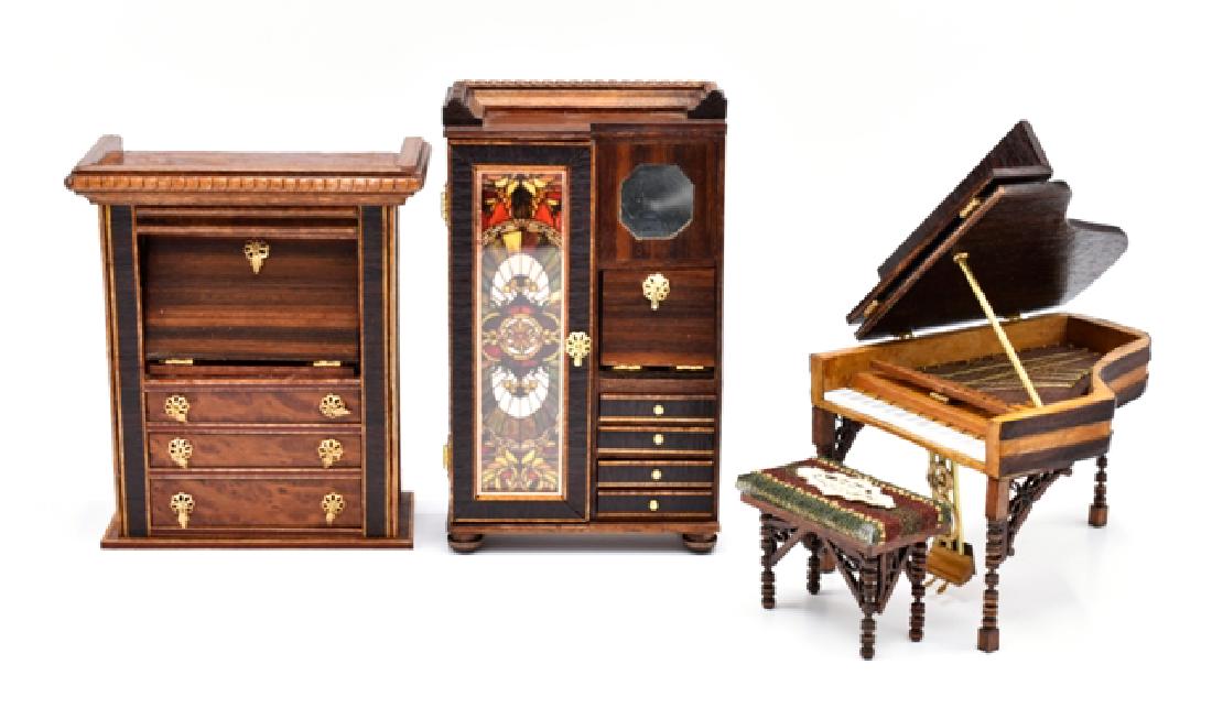 Frank Preene Dollhouse Desks & Piano Miniatures (1 of 3)