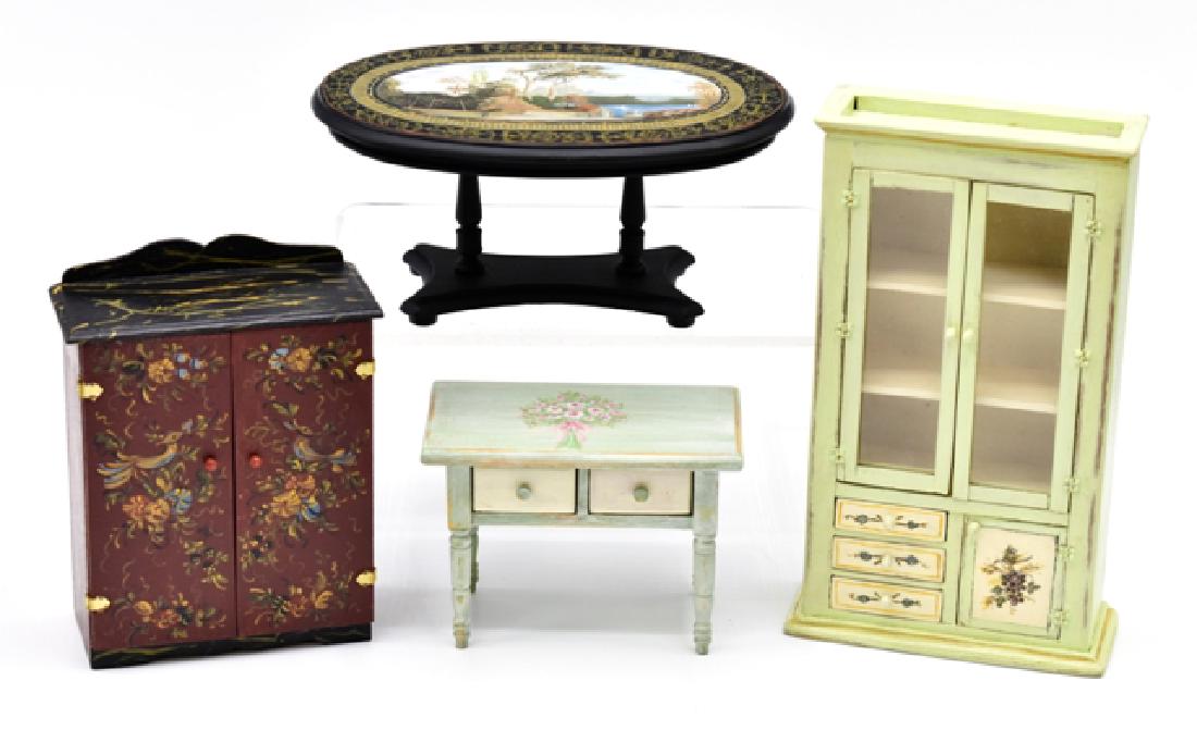 Painted Dollhouse Furniture Miniatures (1 of 3)