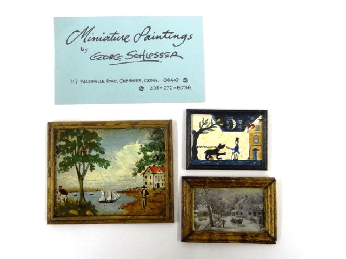 George Schlosser Dollhouse Painting & Other Miniatures (1 of 1)
