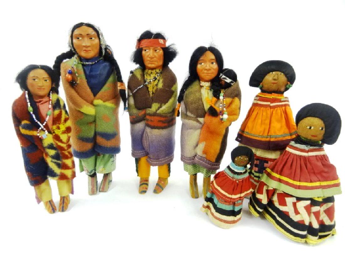 Four Vintage Skookum Dolls & Others (1 of 1)
