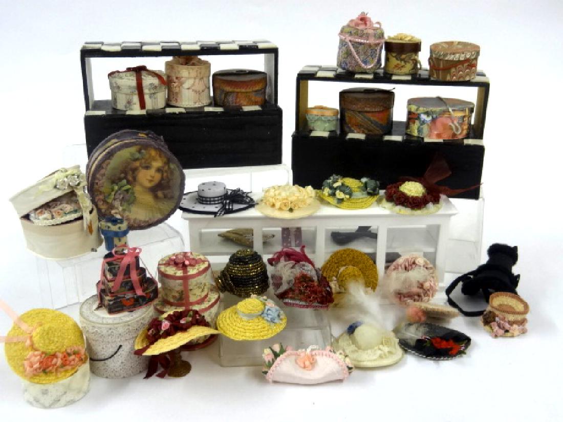 Dollhouse Hat Store Displays & Hats Miniatures (1 of 3)