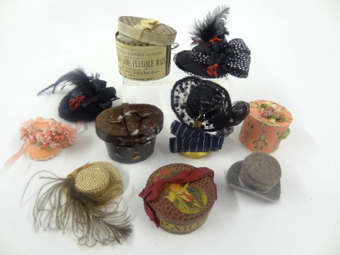Dollhouse Artisan Hats & Boxes Miniatures