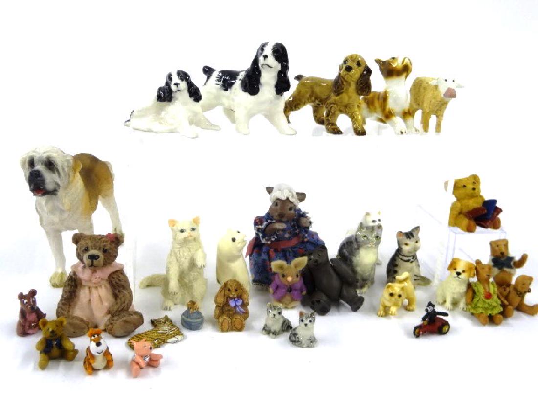 Assorted Small Dollhouse Animals Miniatures