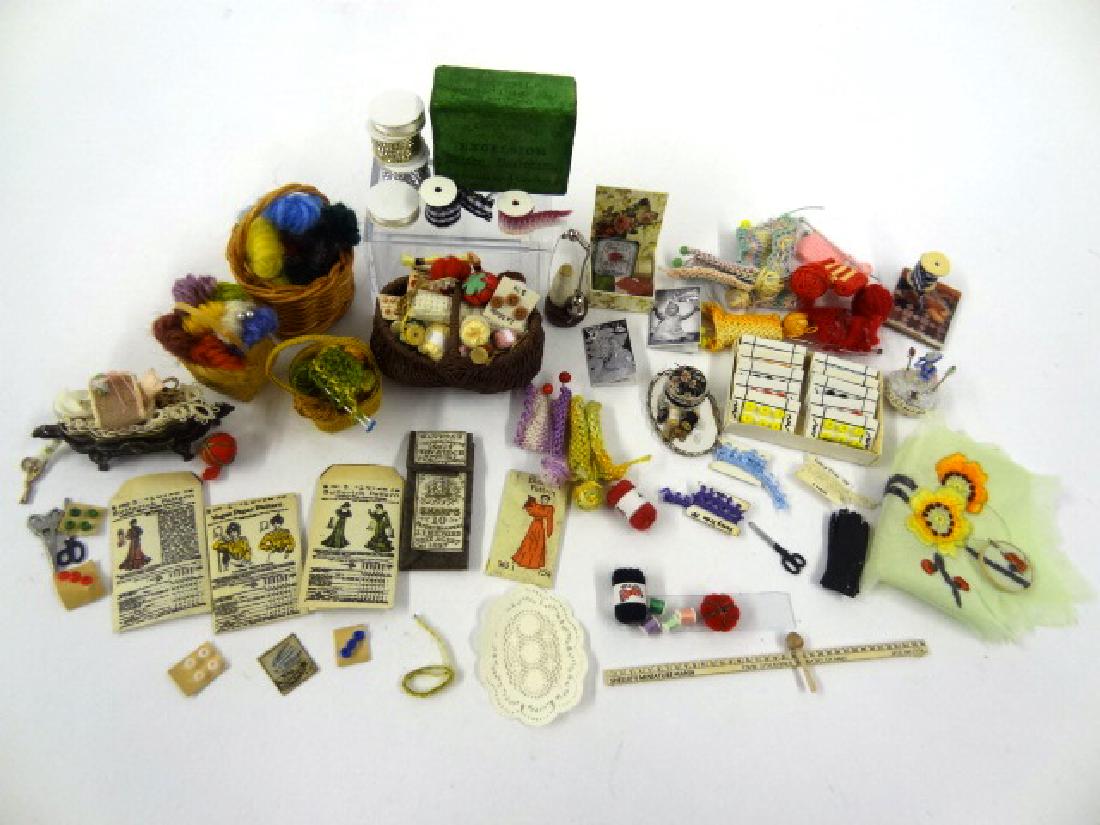 Dollhouse Miniature Sewing Supplies Miniatures (1 of 1)
