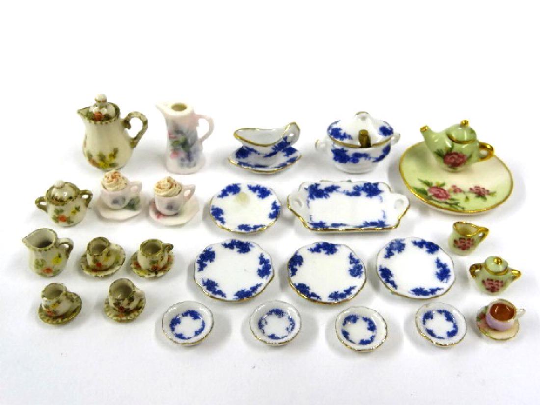 Dollhouse China Tea & Chocolate Sets Miniatures