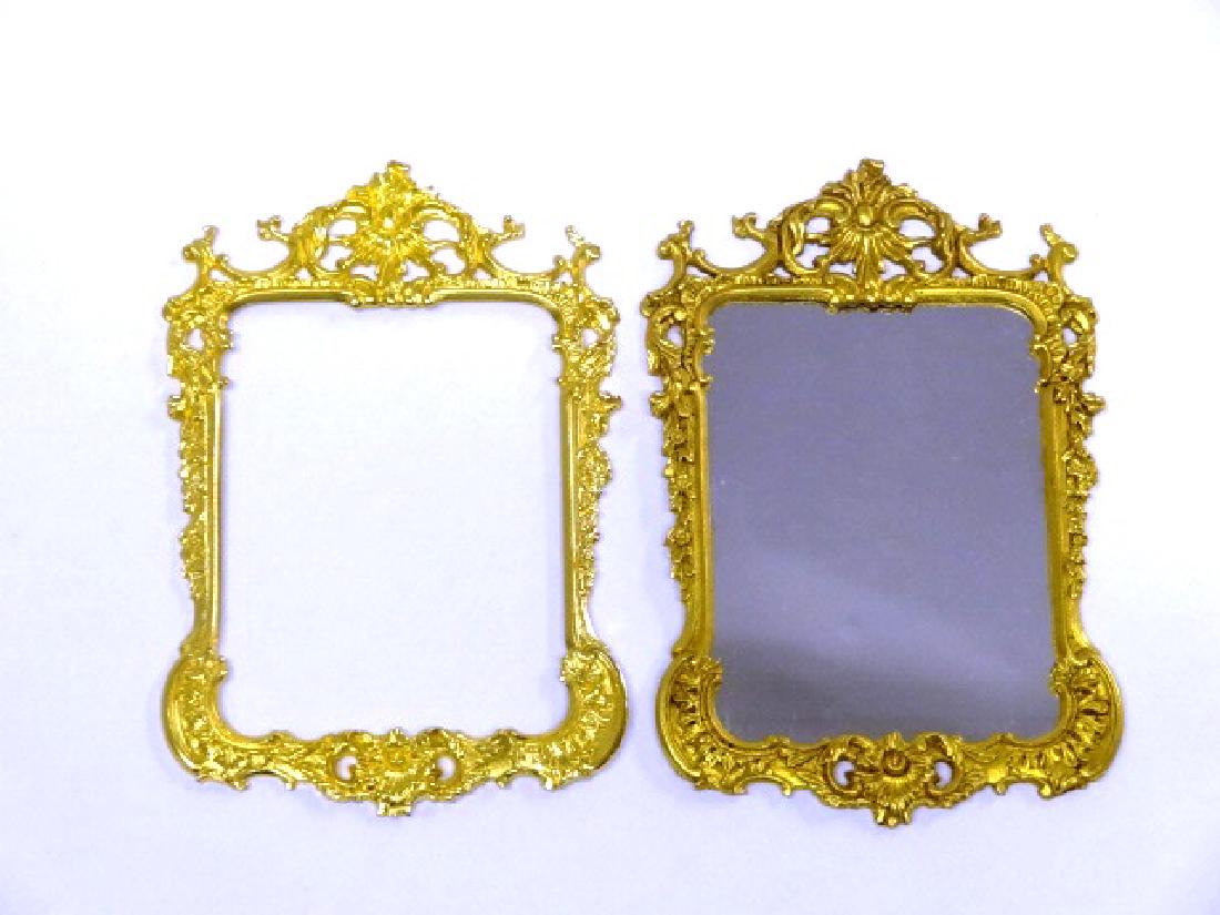 John Hodgson Dollhouse Brass Mirror & Frame Miniatures (1 of 1)