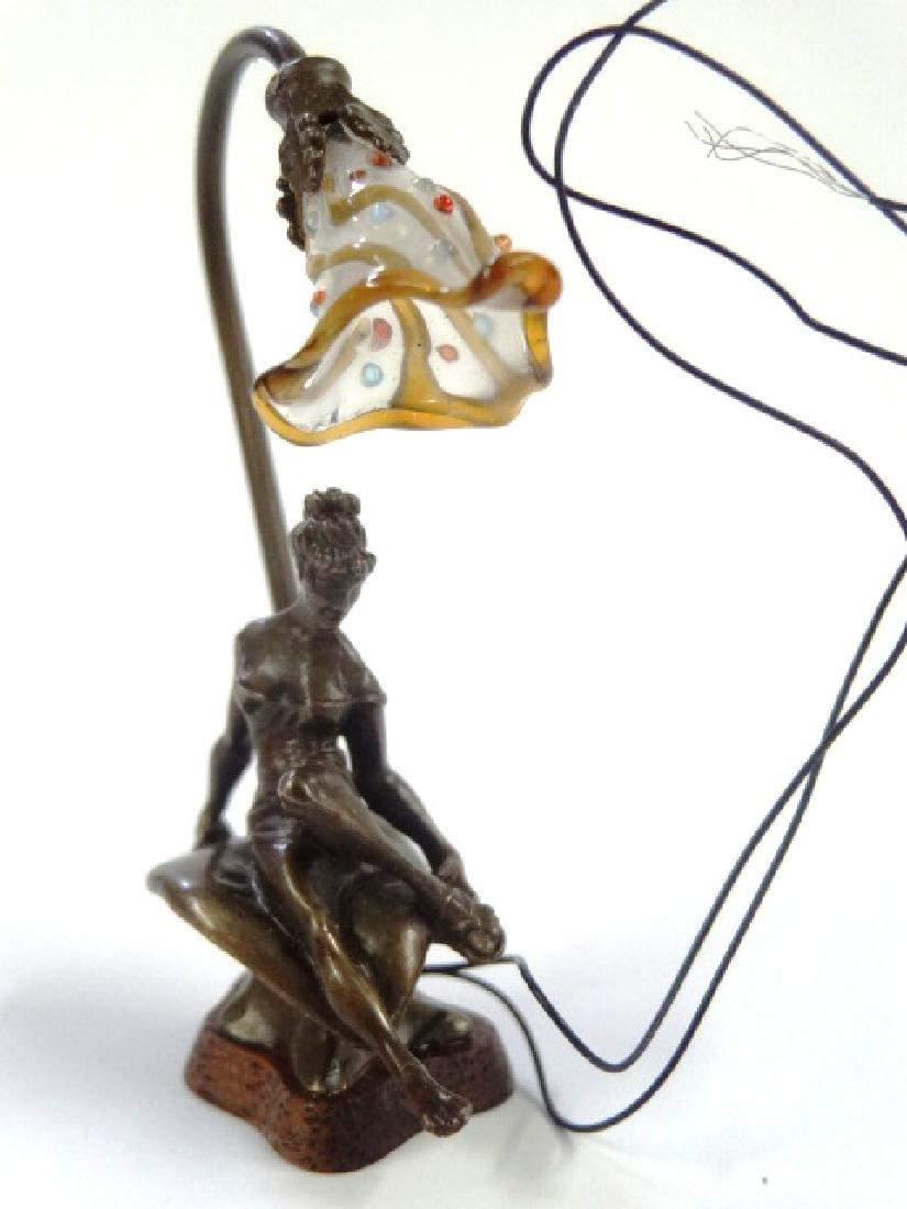 Jim Pounder Dollhouse Bronze Colleen Lamp Miniature (1 of 1)