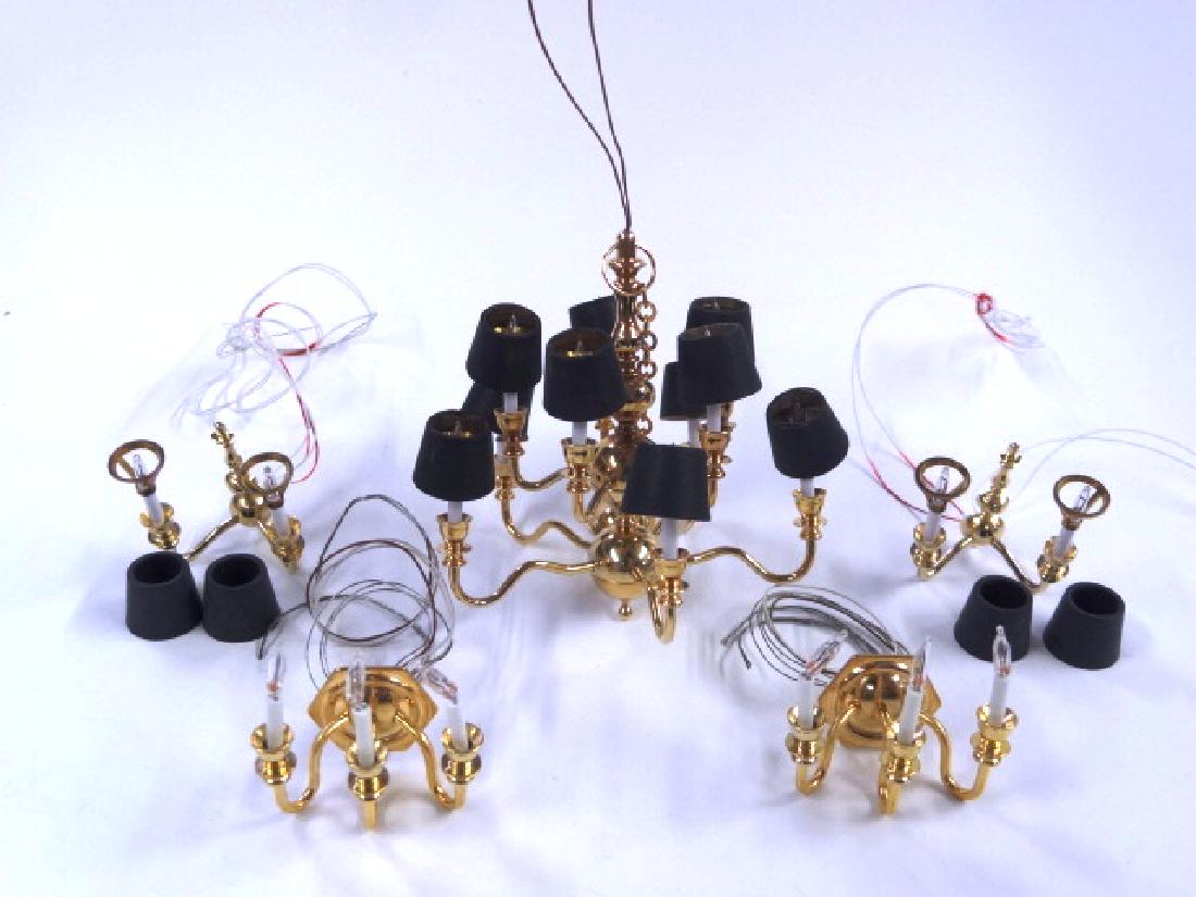 Clare-Bell Dollhouse Chandelier & Sconces Miniatures (1 of 1)