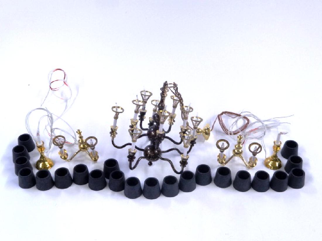 Clare-Bell Dollhouse Chandelier & Sconces Miniatures (1 of 2)