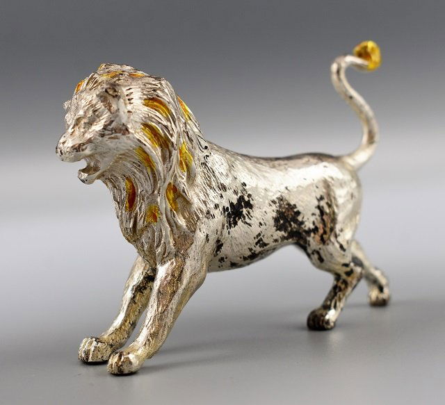 Tiffany & Co. Silver Miniature Lion (1 of 5)