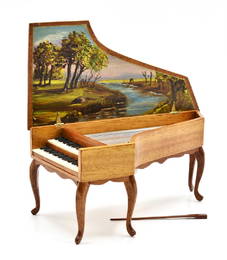 Ralph Partelow Dollhouse Harpsichord Miniature