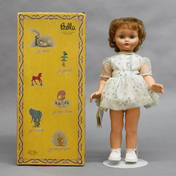 Poupees Bebes Bella Doll: Schampoing 18" Bella doll in original box, made in France