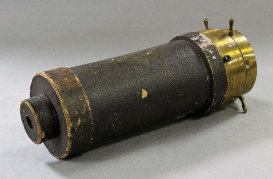 19th Century Toy Kaleidoscope: Bush & Co. kaleidoscope patent 1873, 10"L