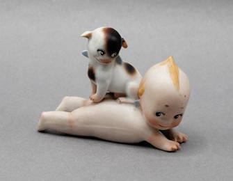 Rare Signed O'Neill Kewpie & Doodledog Figures