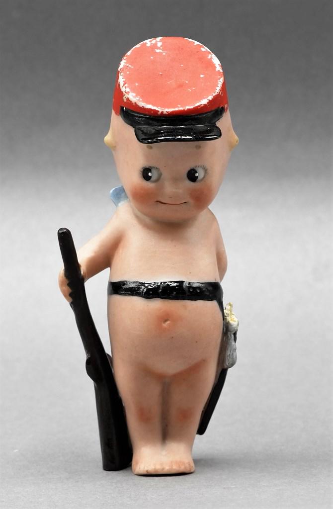 Bisque Kewpie Soldier signed Rose O (1 of 4)