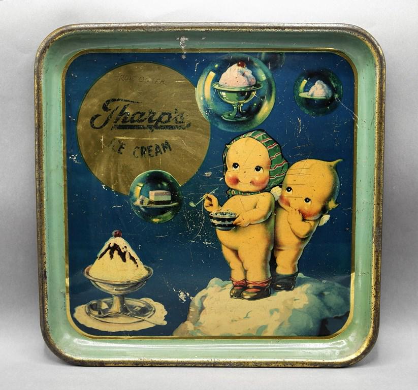 Vintage Kewpie Tin Advertising Tray (1 of 1)