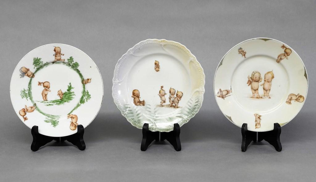 Three Early German Kewpie Plates (1 of 2)
