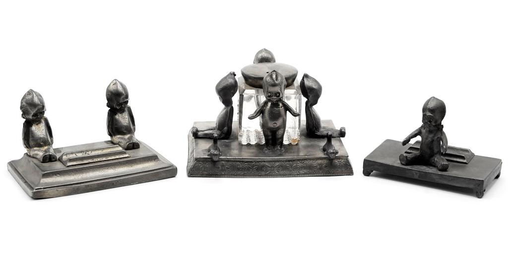Antique Kewpie Inkwell & Pen Rests (1 of 3)