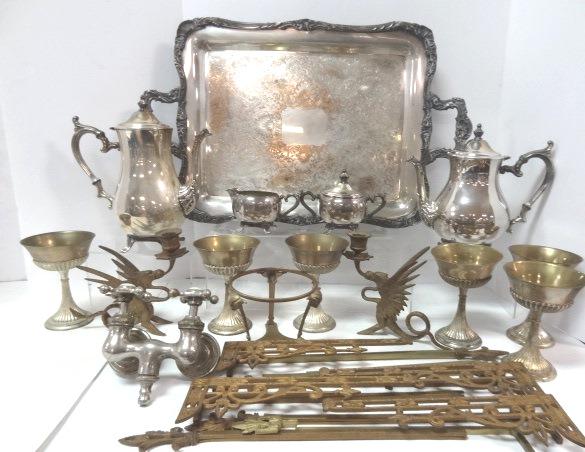 Metal and Silver Plate Grouping (1 of 20)
