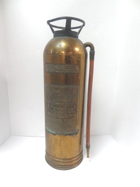 Vintage Brass Fire Extinguisher (1 of 5)