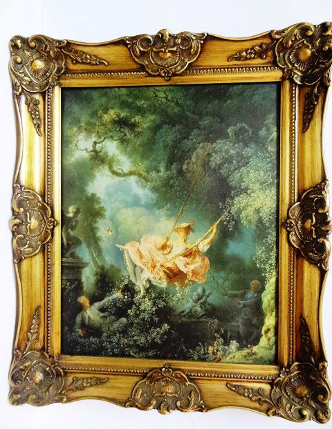 Contemporary Hand Painted A Courting  Scene (1 of 4)