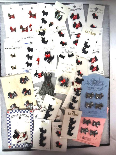 Scotty Dogs Buttons  in Case (1 of 6)