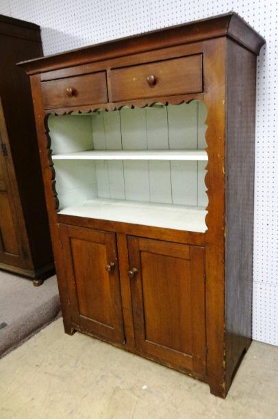 Antique Country Cabinet: Antique Country Cabinet 64"T 46 1/2"W 20" D