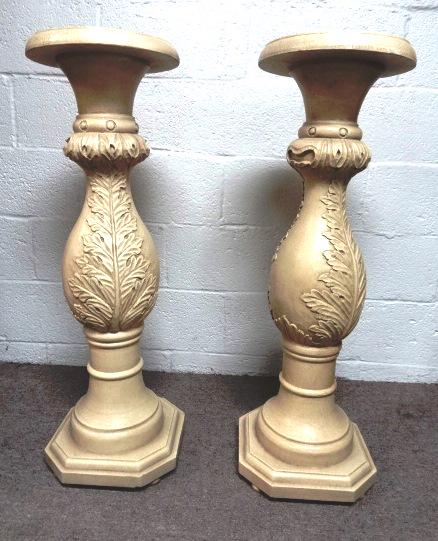 Contemporary Pair Painted Pedestals (1 of 3)