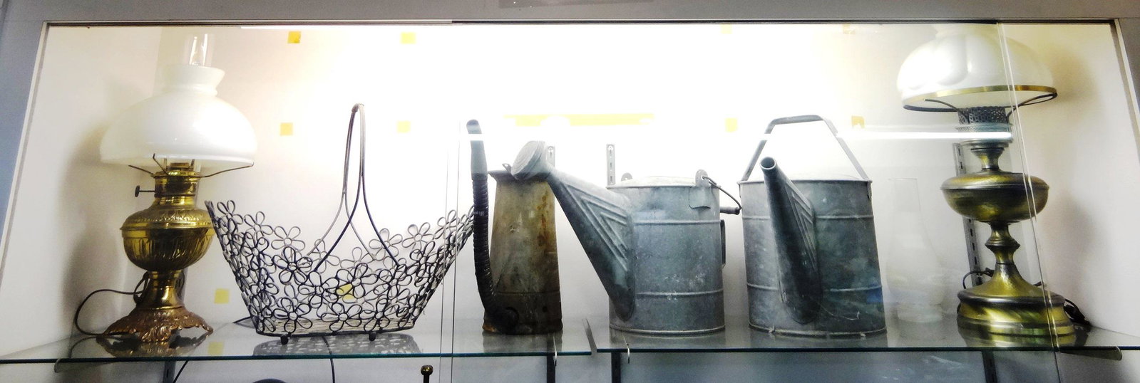 Showcase Full Country Lot: Rayo Lamp, Watering Can, Glassware,