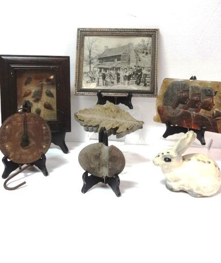 Arrow Heads in Shadow Box, Scale, Bunny etc.. (1 of 4)
