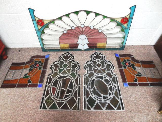 Group of Antique Stainglass Windows (1 of 7)
