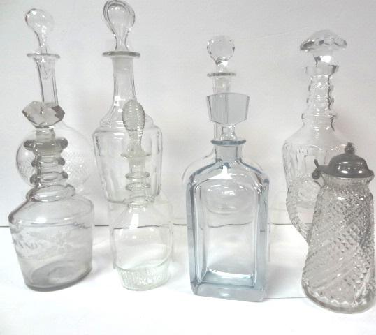 Blown Glass Bar Bottles (1 of 5)