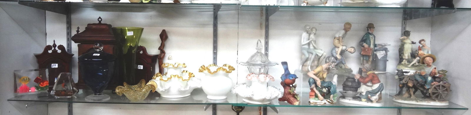 Shelf of Contemporary Watch Cases, Fenton, Figures, (1 of 4)