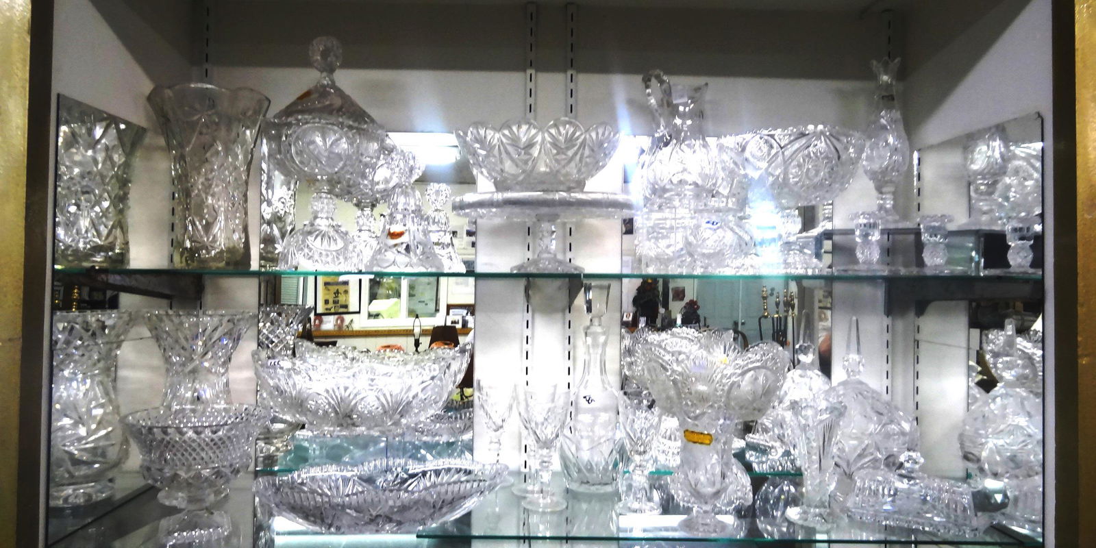 Three Shelves Cut Glass (1 of 5)