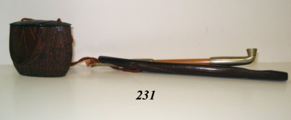 Japanese Inro Wood Carved Tobacco