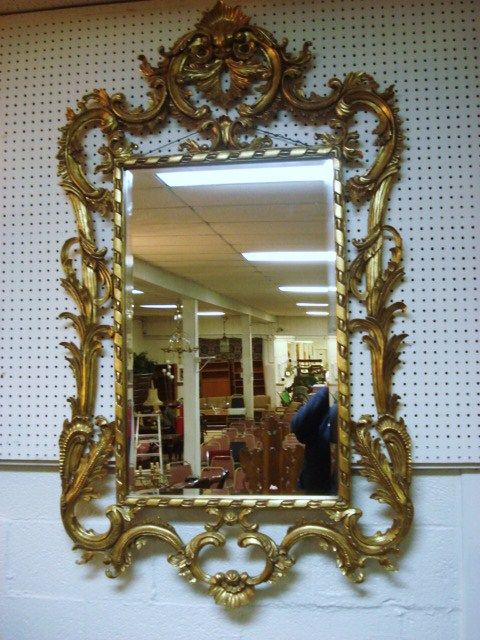 Vintage Gold Leaf Decorative Mirror