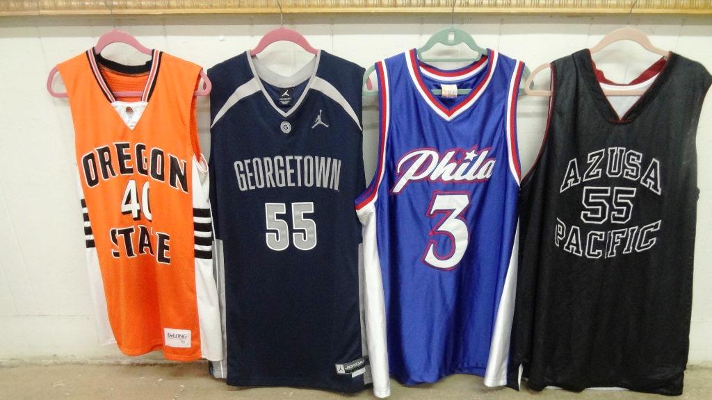 Four Basketball Jerseys: Four Basketball jerseys, Allen Iverson