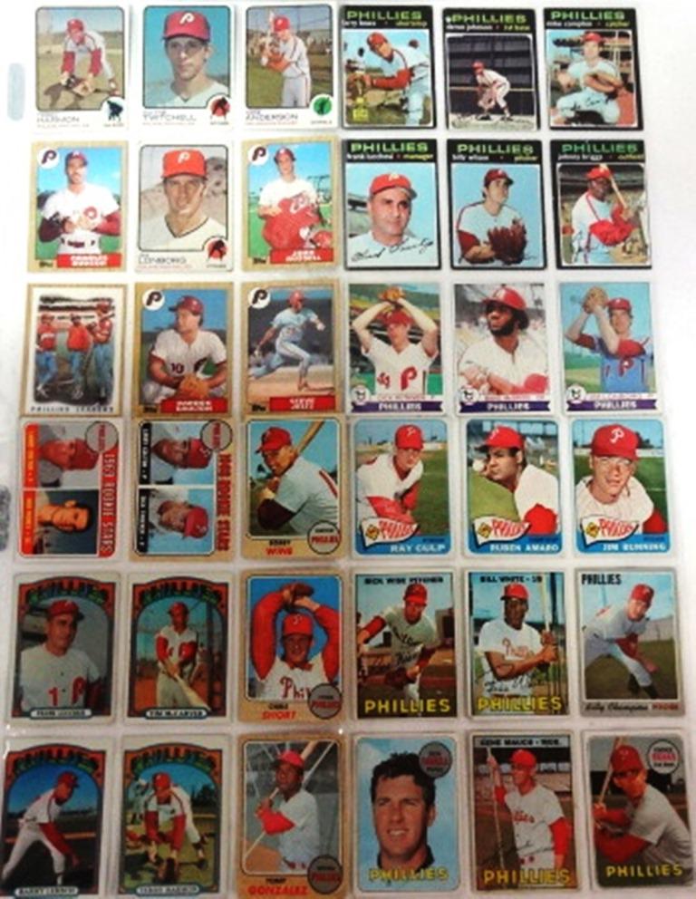 Baseball Cards: Topps 60's, 70's, 80's Philadelphia Phillies